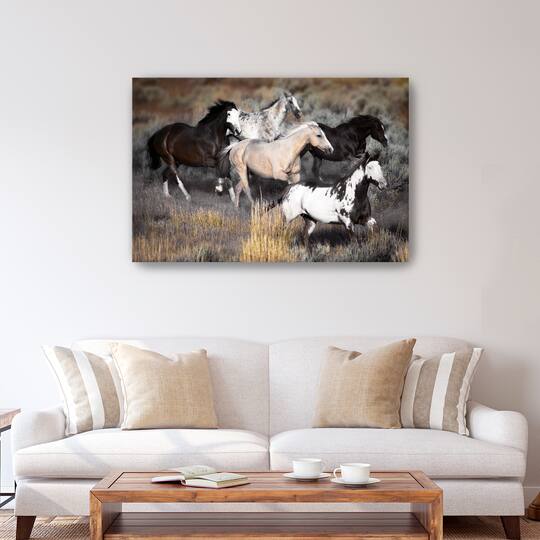 High Prairie Run Canvas Giclee